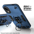 Vivo T5e 5G case with foldable ring stand for hands-free viewing in kickstand position