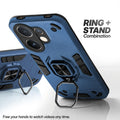 Vivo V60 5G case with foldable ring stand for hands-free viewing in kickstand position