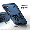 Vivo Y31 5G case with foldable ring stand for hands-free viewing in kickstand position