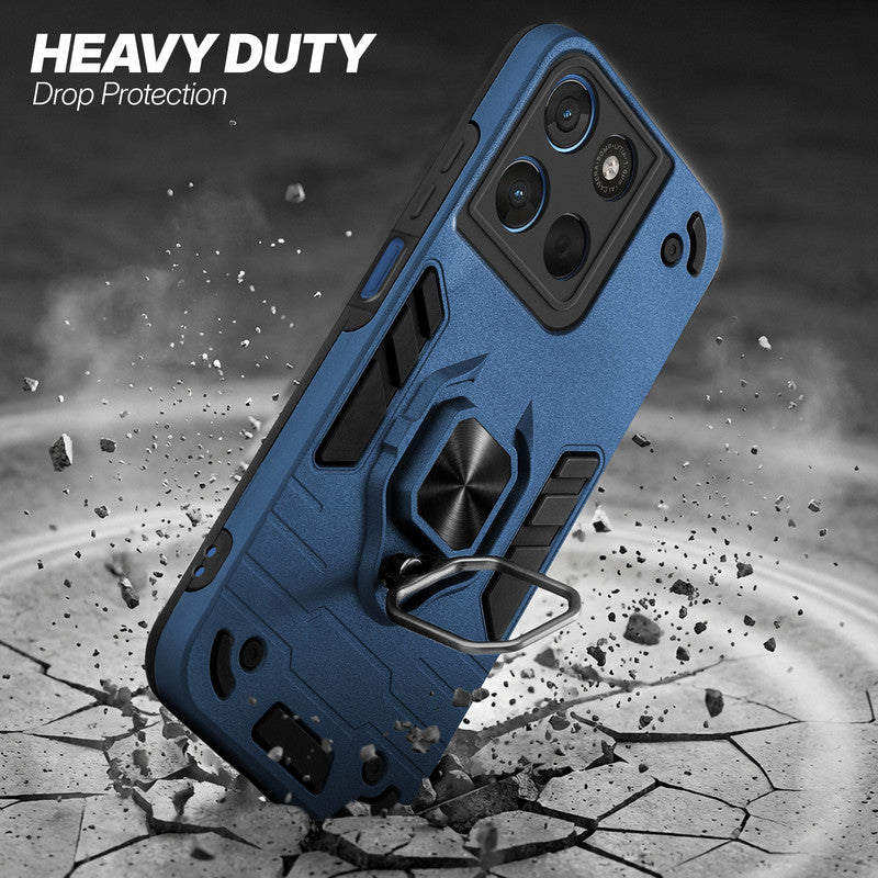 Motorola G57 Power 5G protective case illustrating impact drop protection with an impact-resistant frame.