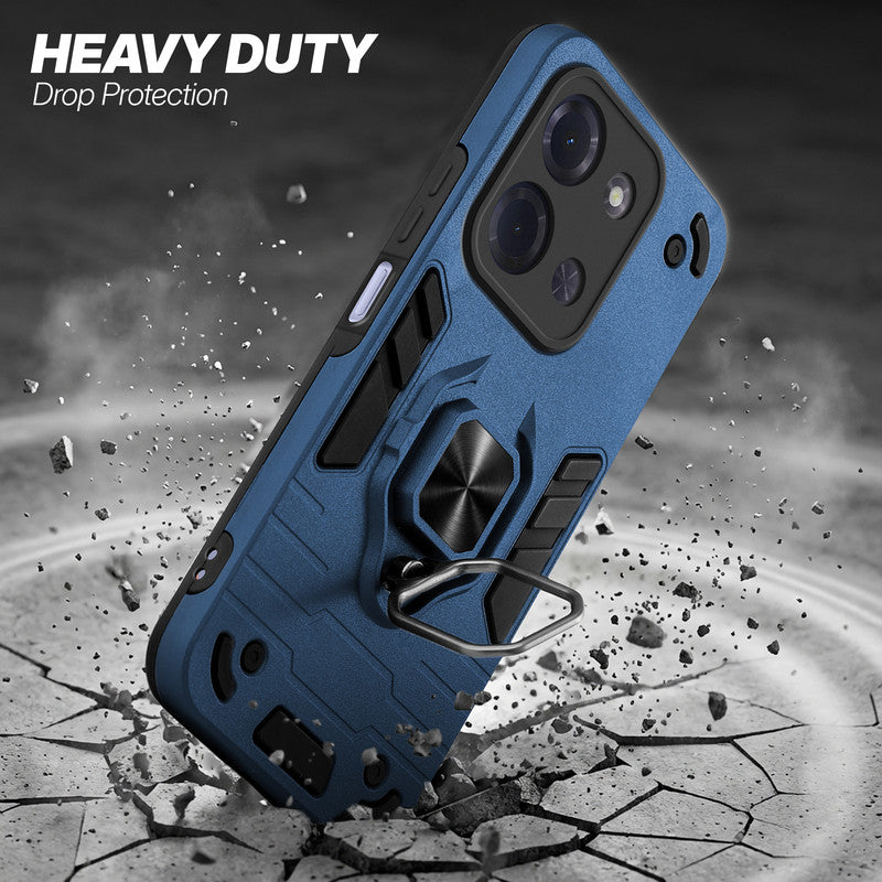 Poco C85 5G protective case illustrating impact drop protection with an impact-resistant frame.