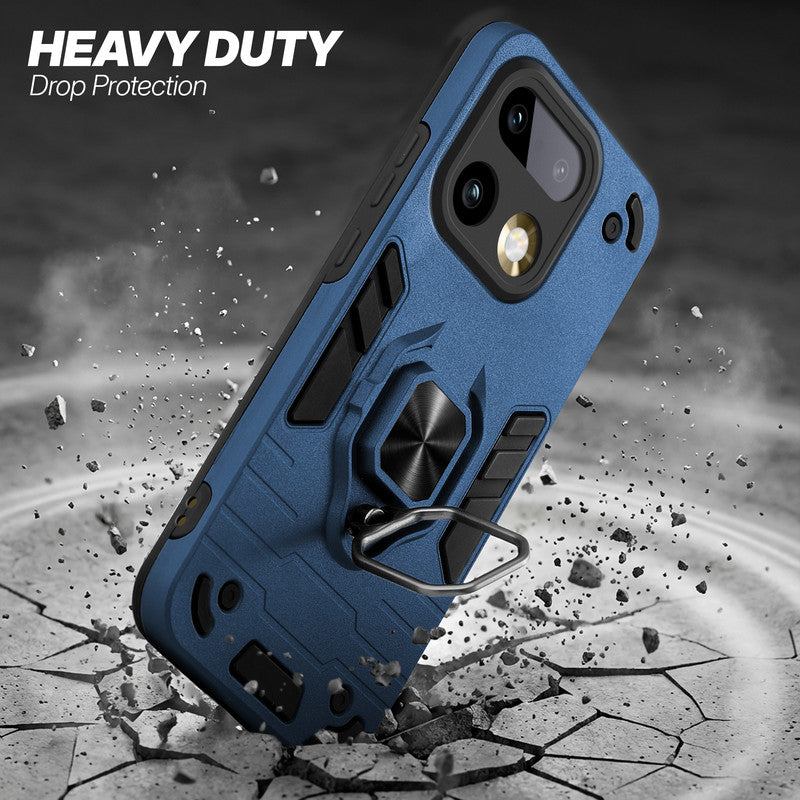 Realme 16 Pro Plus 5G protective case illustrating impact drop protection with an impact-resistant frame.