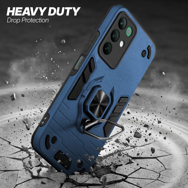 Realme C85 5G protective case illustrating impact drop protection with an impact-resistant frame.