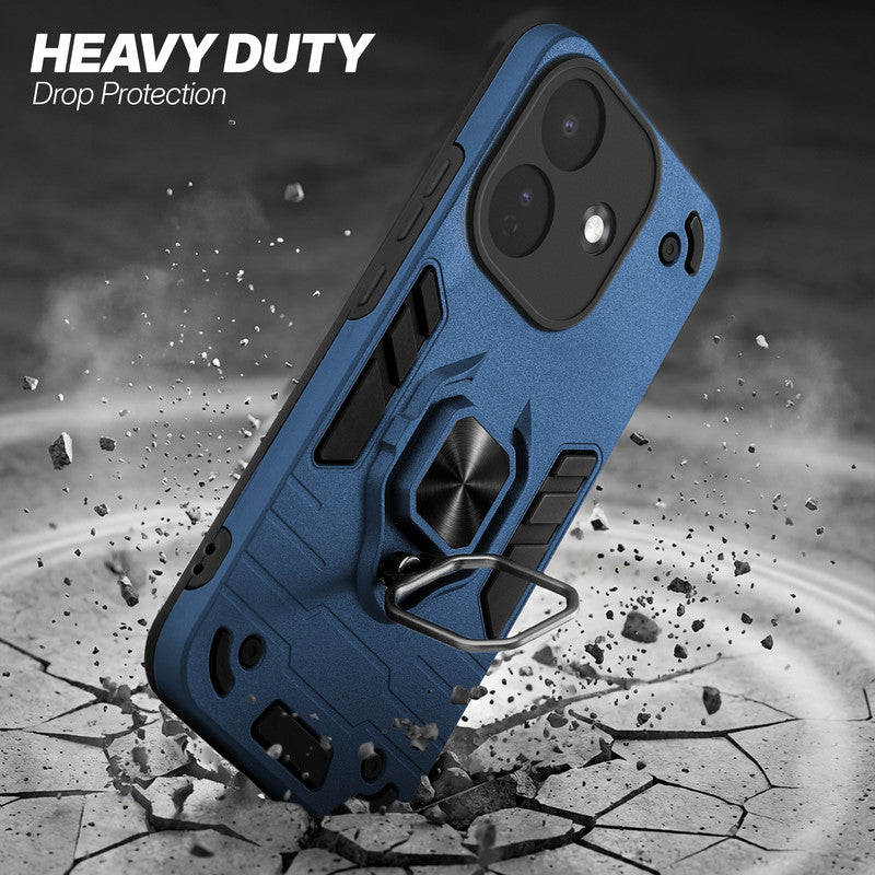 Redmi Note 17 Pro 5G protective case illustrating impact drop protection with an impact-resistant frame.