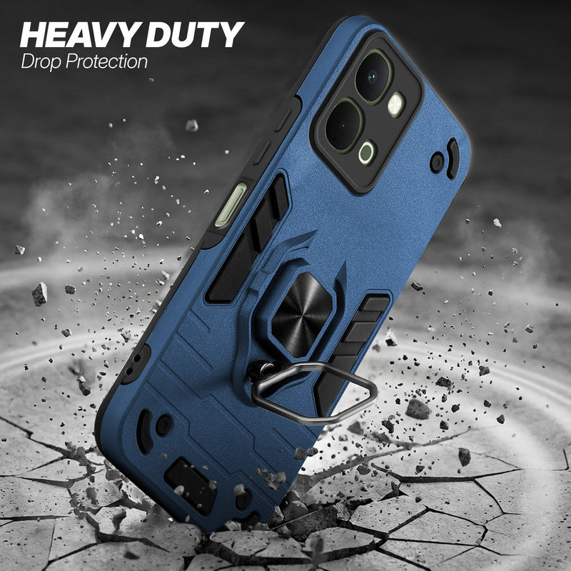 Vivo Y51 Pro 5G protective case illustrating impact drop protection with an impact-resistant frame.