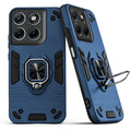 Back view of Motorola G37 5G case highlighting the built-in rotating metal ring holder