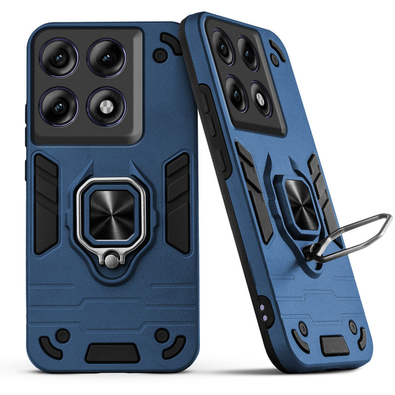 Back view of Motorola Moto Edge 70 Pro Plus 5G case highlighting the built-in rotating metal ring holder