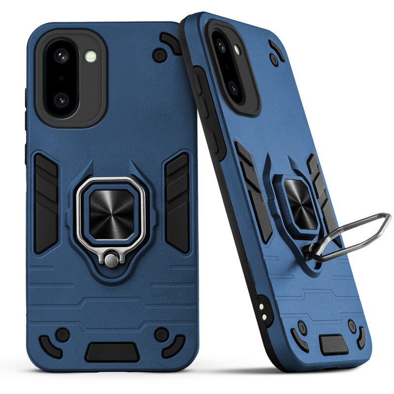 Back view of OnePlus 15R 5G case highlighting the built-in rotating metal ring holder