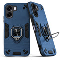 Back view of Oppo A6s 5G case highlighting the built-in rotating metal ring holder