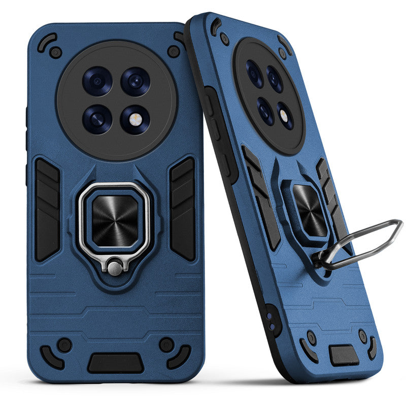 Back view of Oppo F31 Pro Plus 5G case highlighting the built-in rotating metal ring holder