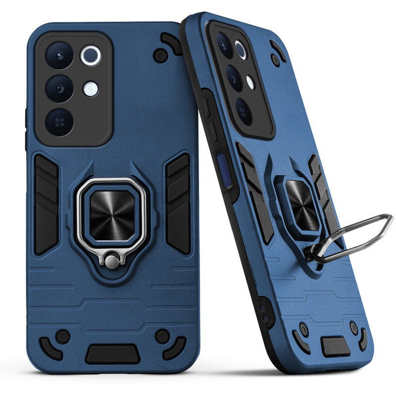 Back view of Realme 15x 5G case highlighting the built-in rotating metal ring holder