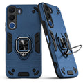 Back view of Realme C100x 5G case highlighting the built-in rotating metal ring holder