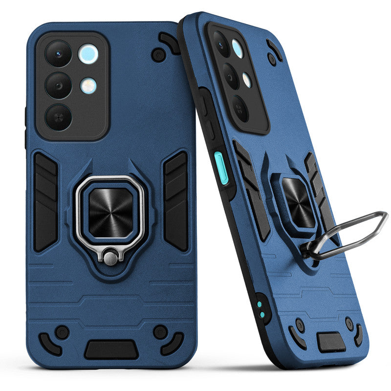 Back view of Realme Narzo 90x 5G case highlighting the built-in rotating metal ring holder