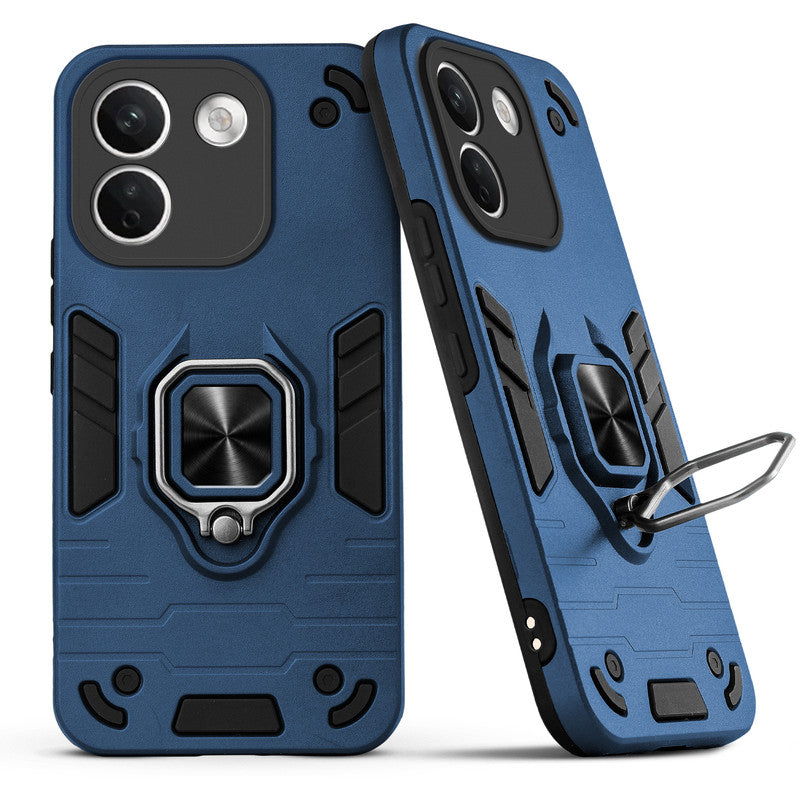 Back view of Redmi Note 17 Pro Max 5G case highlighting the built-in rotating metal ring holder