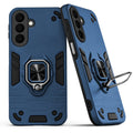 Back view of Samsung A27 5G case highlighting the built-in rotating metal ring holder