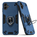 Back view of Samsung M07 case highlighting the built-in rotating metal ring holder