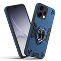 Front and back view of Oppo Reno 15 5G fitted with a protective case and ring grip