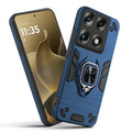 Front and back view of otorola Signature fitted with a protective case and ring grip