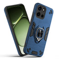 Front and back view of OnePlus Nord 6 5G fitted with a protective case and ring grip