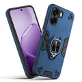 Front and back view of Oppo A6s 5G fitted with a protective case and ring grip