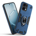 Front and back view of Oppo F31 5G fitted with a protective case and ring grip