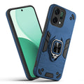 Front and back view of Oppo Reno 14 5G fitted with a protective case and ring grip