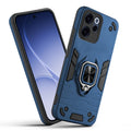 Front and back view of Oppo Reno 15C 5G fitted with a protective case and ring grip