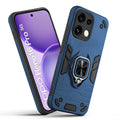 Front and back view of Oppo Reno 16 Pro 5G fitted with a protective case and ring grip