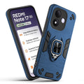Front and back view of Redmi Note 17 5G fitted with a protective case and ring grip