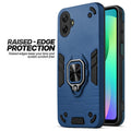 Samsung F07 case showing raised edge protection for camera and screen