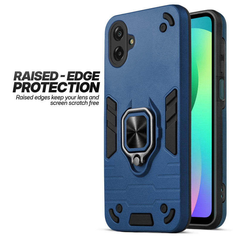 Samsung F07 case showing raised edge protection for camera and screen