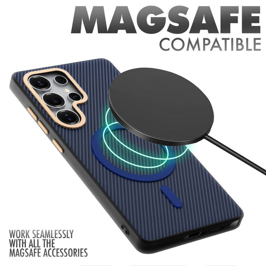 MagSafe Ready Checks Printed Back Case For Samsung S23 Ultra 5G with Enhanced Grip