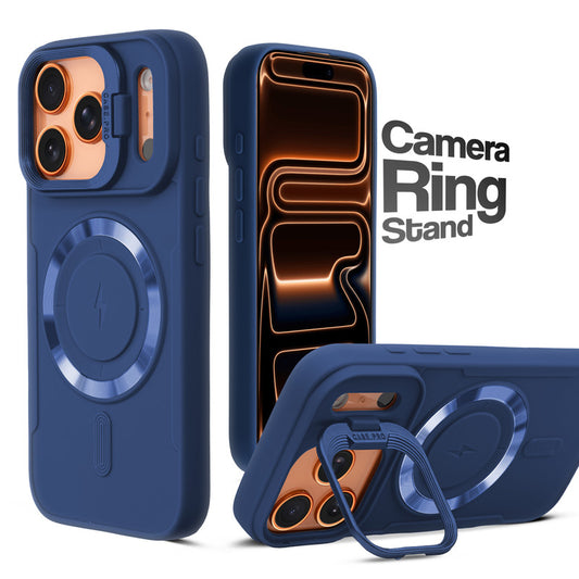 Flex Camera Ring Stand Case For Apple iphone 17 Pro Max