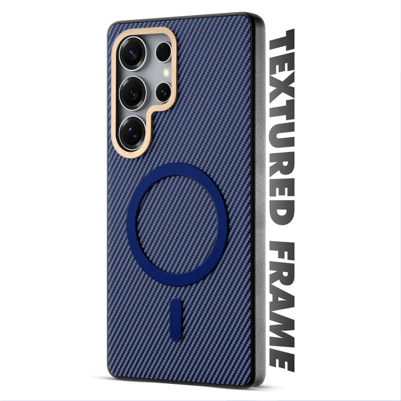 Wireless Charging Support Ready Checks Printed Back Case For Samsung S24 Ultra 5G with Enhanced Grip