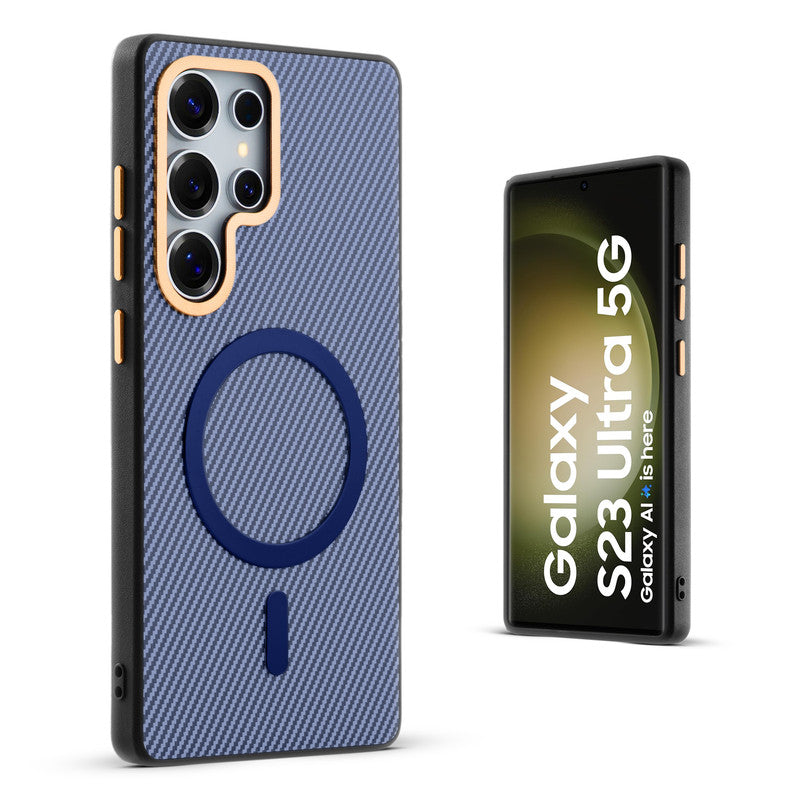 Wireless Charging Support Ready Checks Printed Back Case For Samsung S23 Ultra 5G with Enhanced Grip