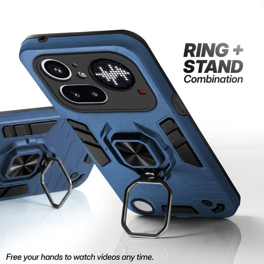 Nothing Phone 4A Pro 5G case with foldable ring stand for hands-free viewing in kickstand position