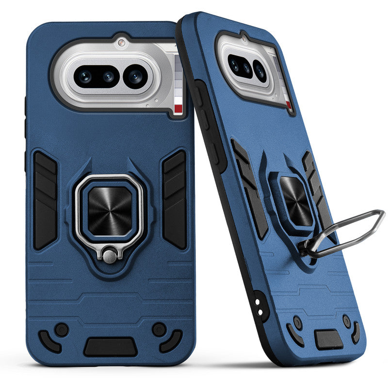 Back view of Nothing Phone 4A 5G case highlighting the built-in rotating metal ring holder