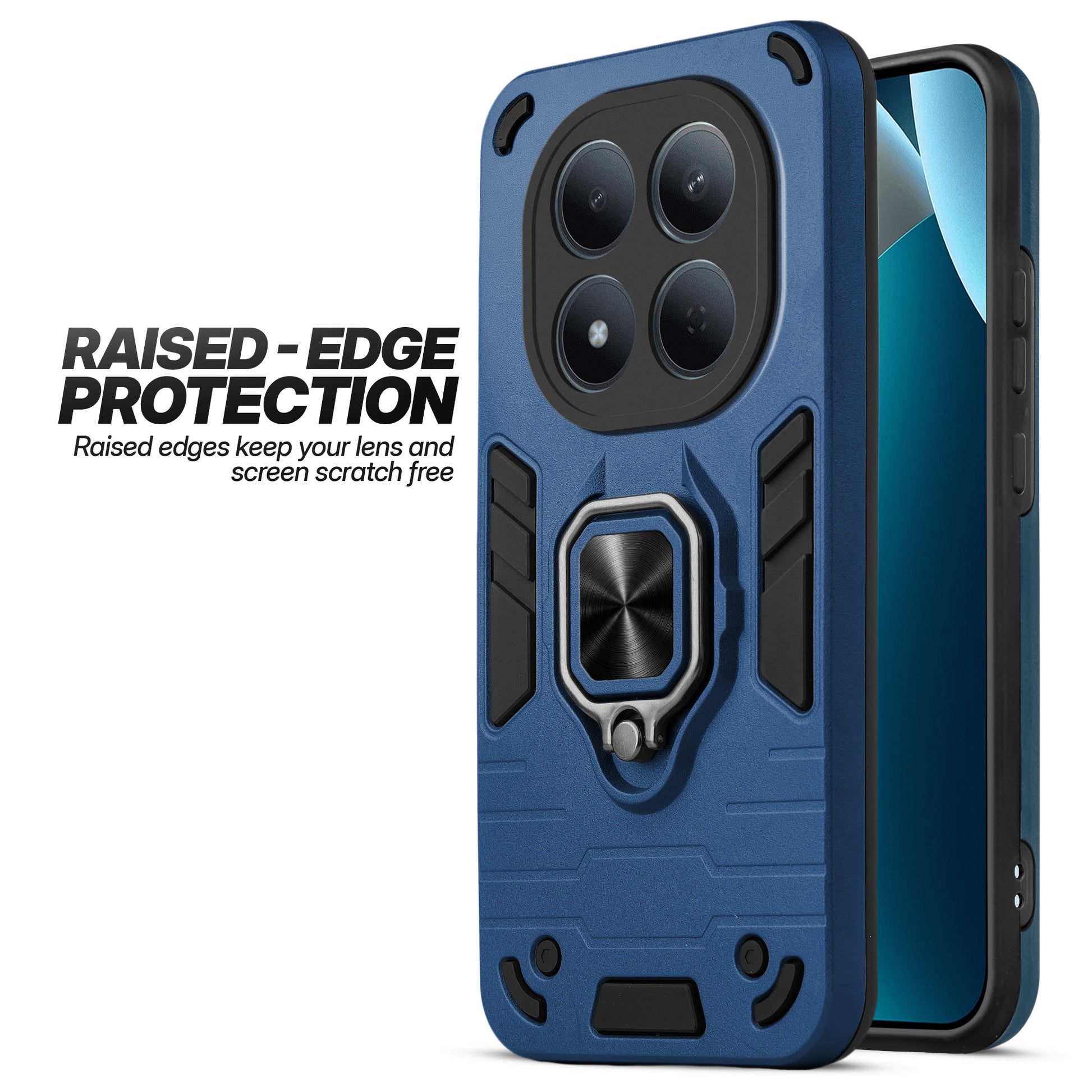 Redmi Note 15 Pro 5G case showing raised edge protection for camera and screen