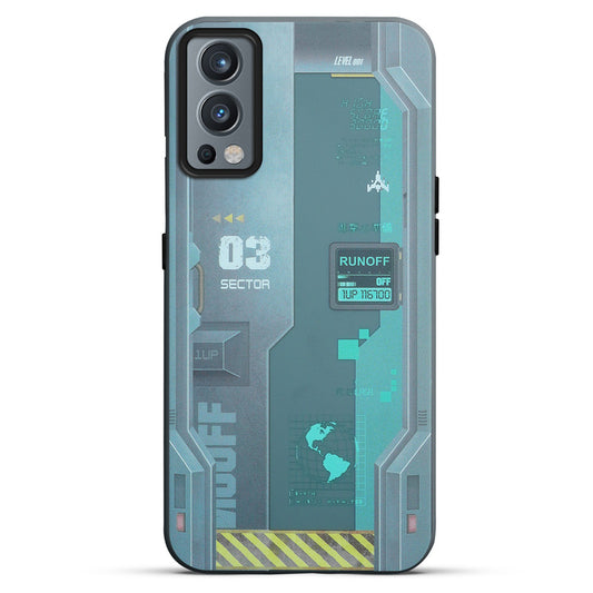 Mechanical Circuit Print Hard Back Cover For OnePlus Nord 2 5G