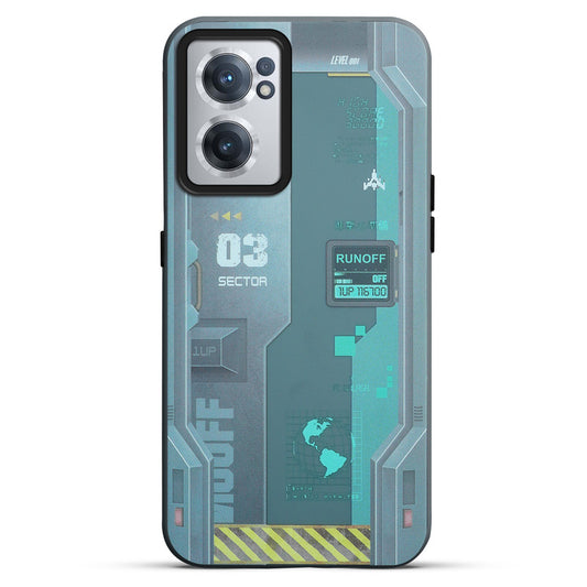 Mechanical Circuit Print Hard Back Cover For OnePlus Nord CE 2 5G