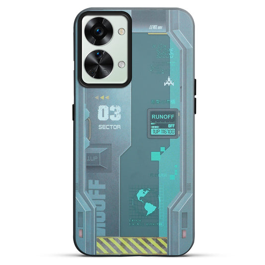 Mechanical Circuit Print Hard Back Cover For OnePlus Nord 2T 5g