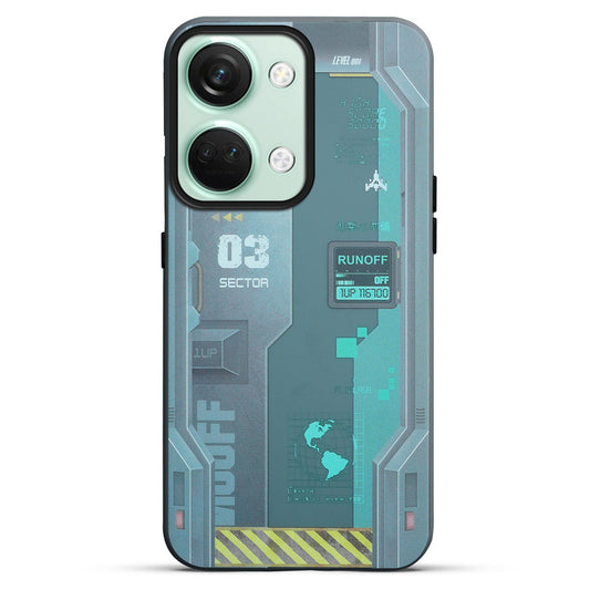 Mechanical Circuit Print Hard Back Cover For OnePlus Nord 3 5G