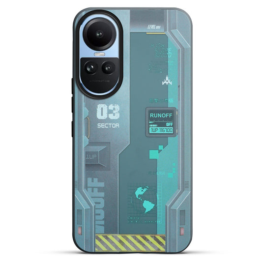 Circuit Printed Hard Back Cover Case For Oppo Reno 10 5G