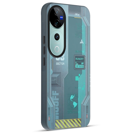 Mechanical Circuit Print Hard Back Cover For Vivo V40 Pro 5G