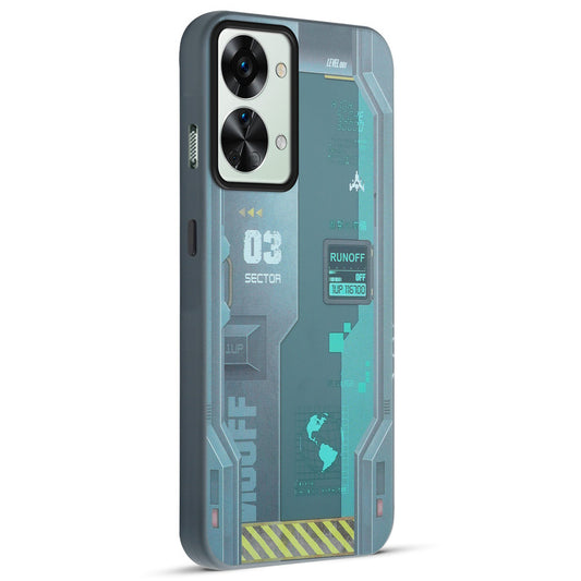 Mechanical Circuit Print Hard Back Cover For OnePlus Nord 2T 5g