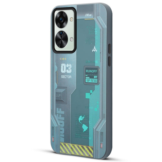 Mechanical Circuit Print Hard Back Cover For OnePlus Nord 2T 5G