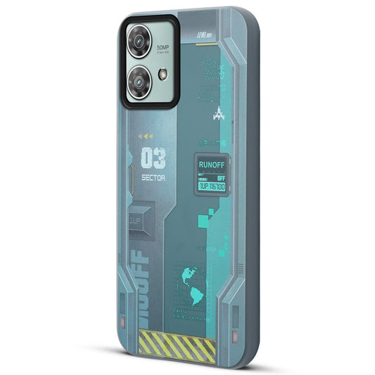 Mechanical Circuit Print Hard Back Cover For Motorola Edge 40 Neo 5G