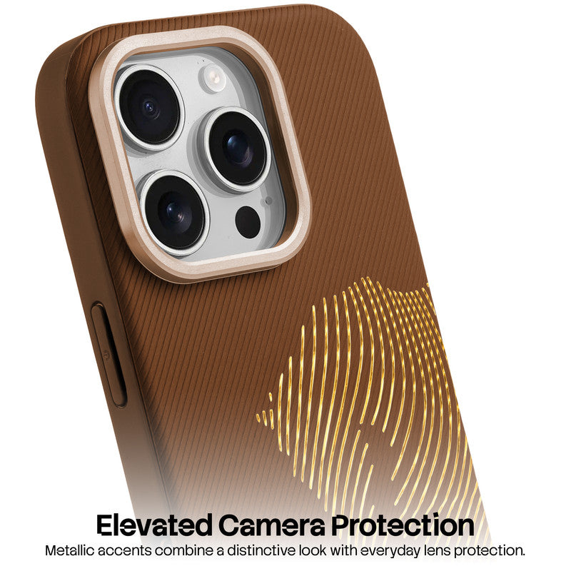 Premium Horse Textured MagSafe Case for Apple iPhone 15 Pro Max with Metallic Camera Protection & Microfiber Lining