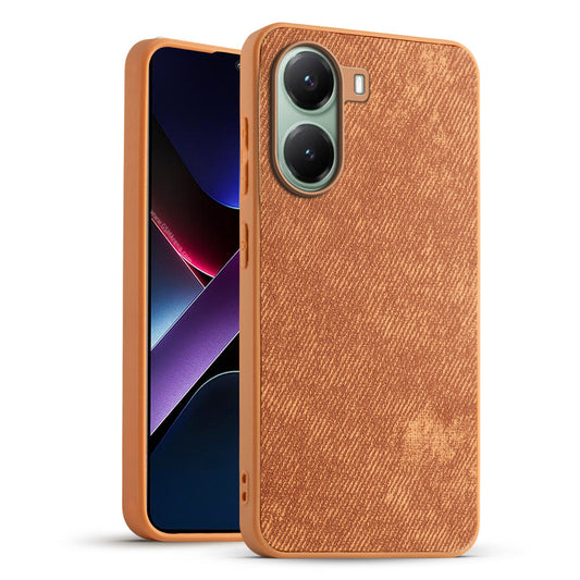 Denim Jeans Cloth Back Cover Case for Poco X7 Pro 5G