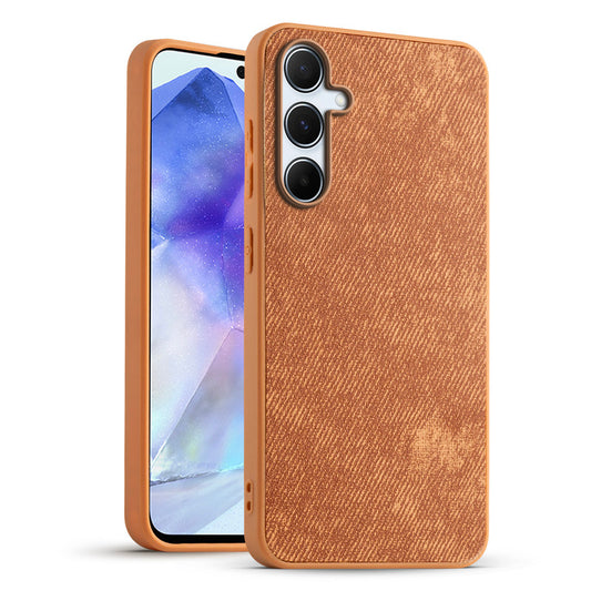 Classic Denim Finish Back Case for Samsung A55 5G with Raised Camera Edges & Micro-Fiber Lining
